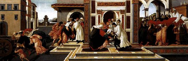 BOTTICELLI, Sandro Last Miracle and the Death of St Zenobius china oil painting image